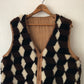 60's Geometric Sherpa Reversible Vest