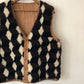 60's Geometric Sherpa Reversible Vest