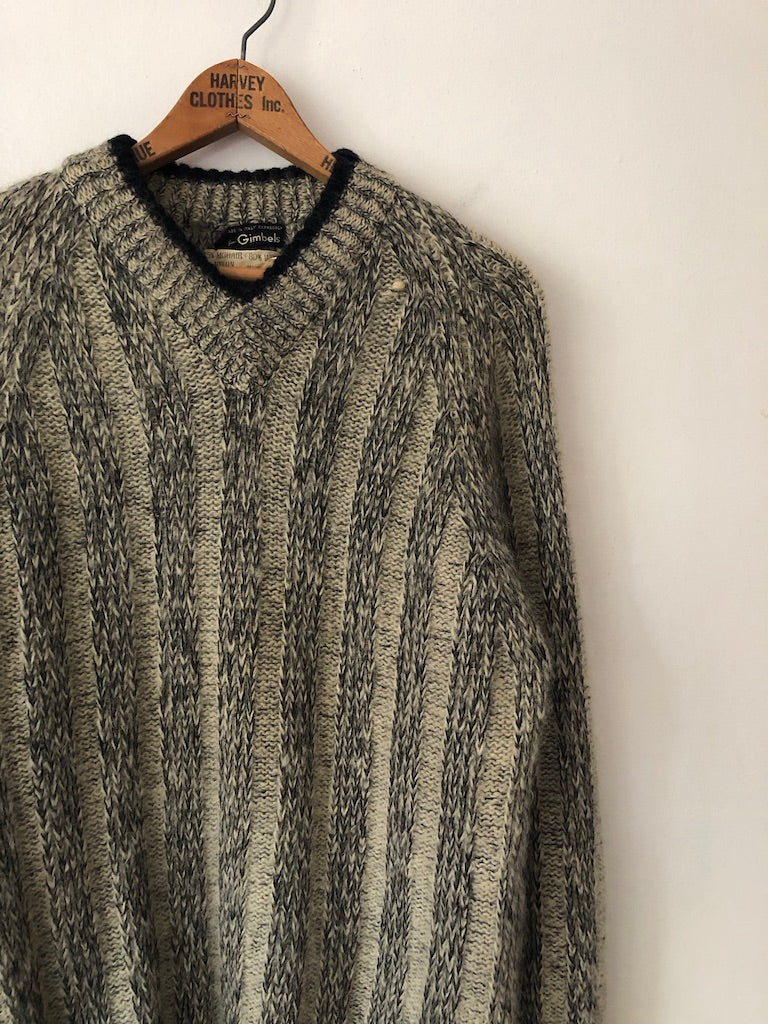 60's Gimbels Striped Mohair Sweater
