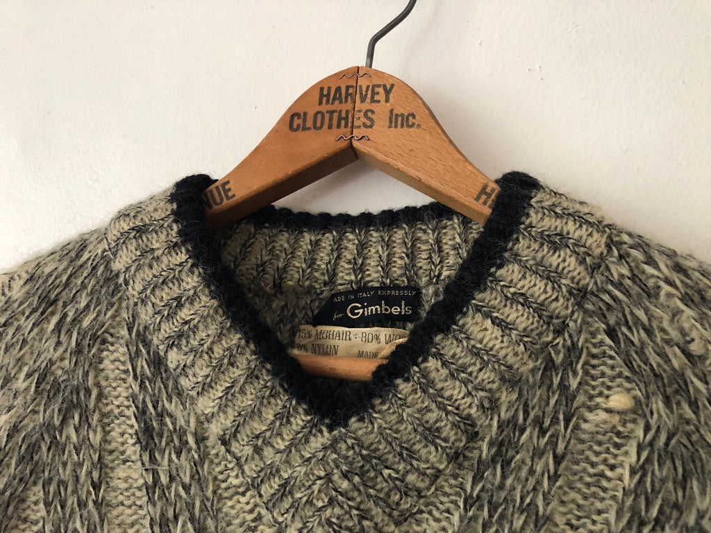 60's Gimbels Striped Mohair Sweater