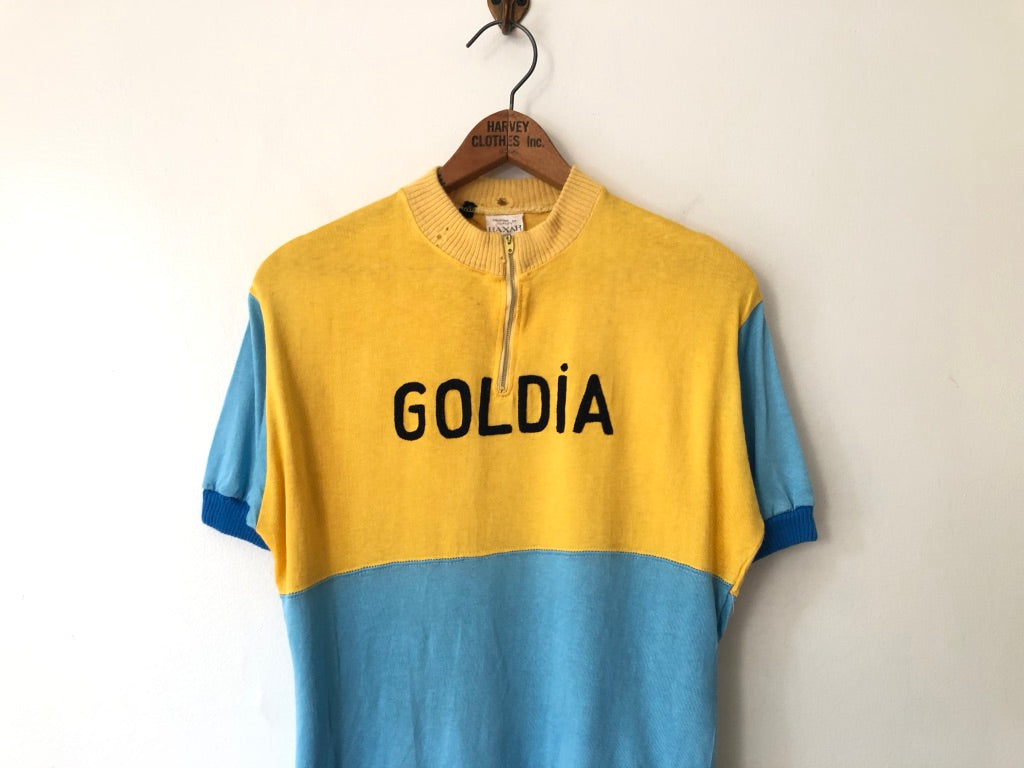70's Goldia Two Toned Cycling Jersey