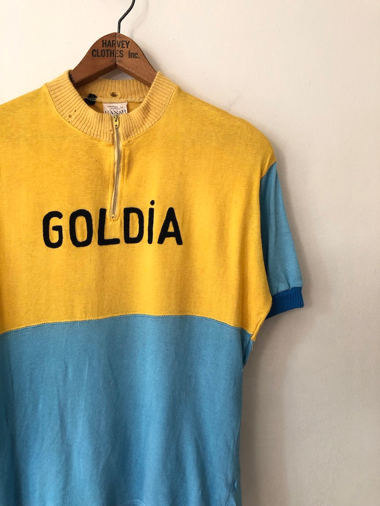 70's Goldia Two Toned Cycling Jersey