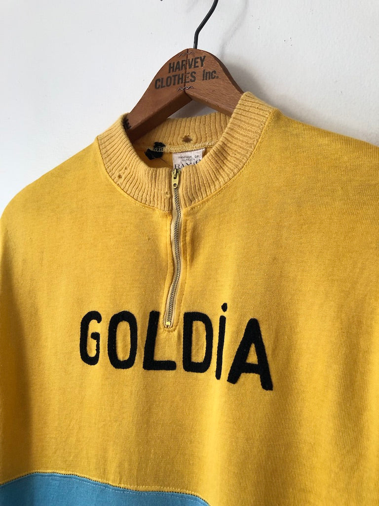 70's Goldia Two Toned Cycling Jersey