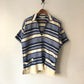 80's Greek Embroidered Striped Sailor Shirt