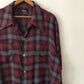 70's Hansom Rayon Shadow Plaid Flannel Shirt