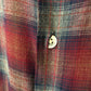 70's Hansom Rayon Shadow Plaid Flannel Shirt