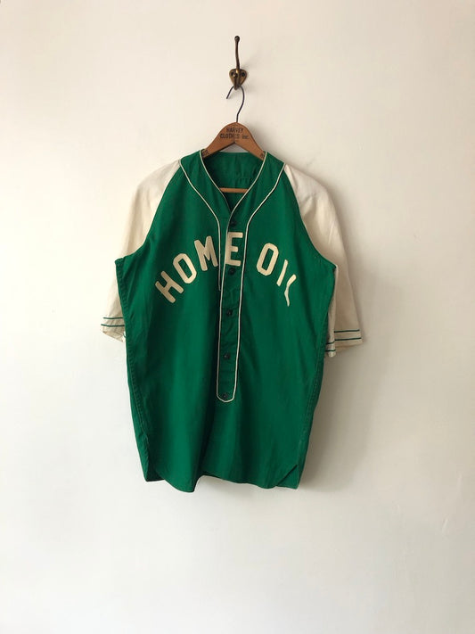 50's Home Oil Two Toned Baseball Jersey