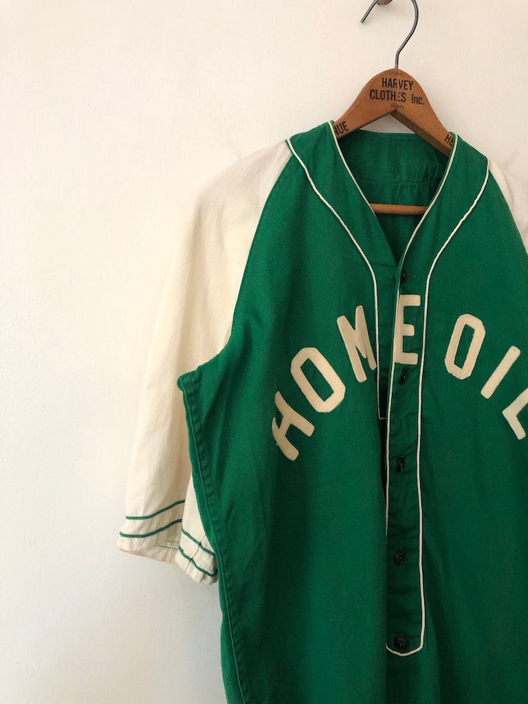 50's Home Oil Two Toned Baseball Jersey