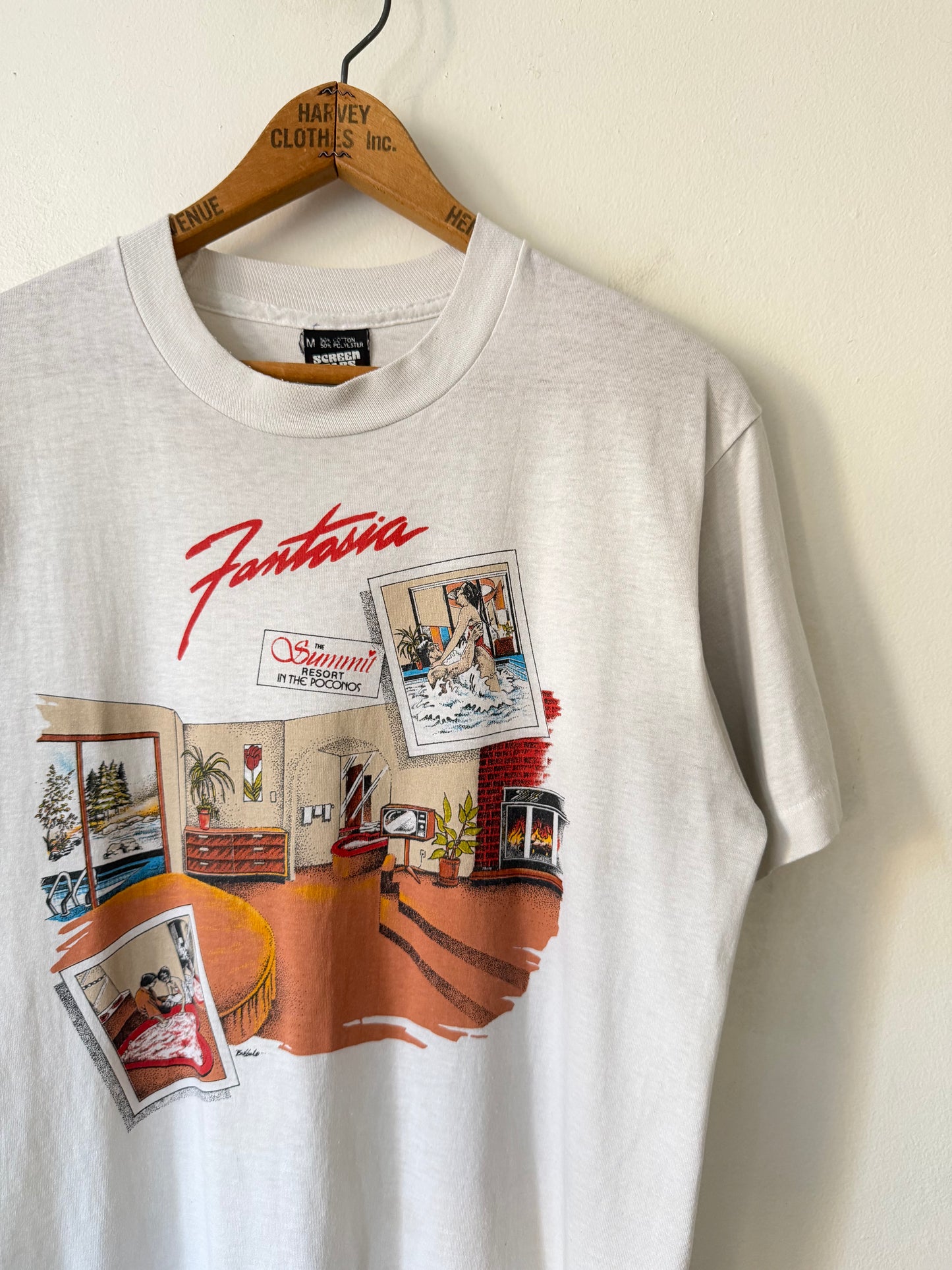 90's Fantasia Couples Only Poconos Resort Shirt