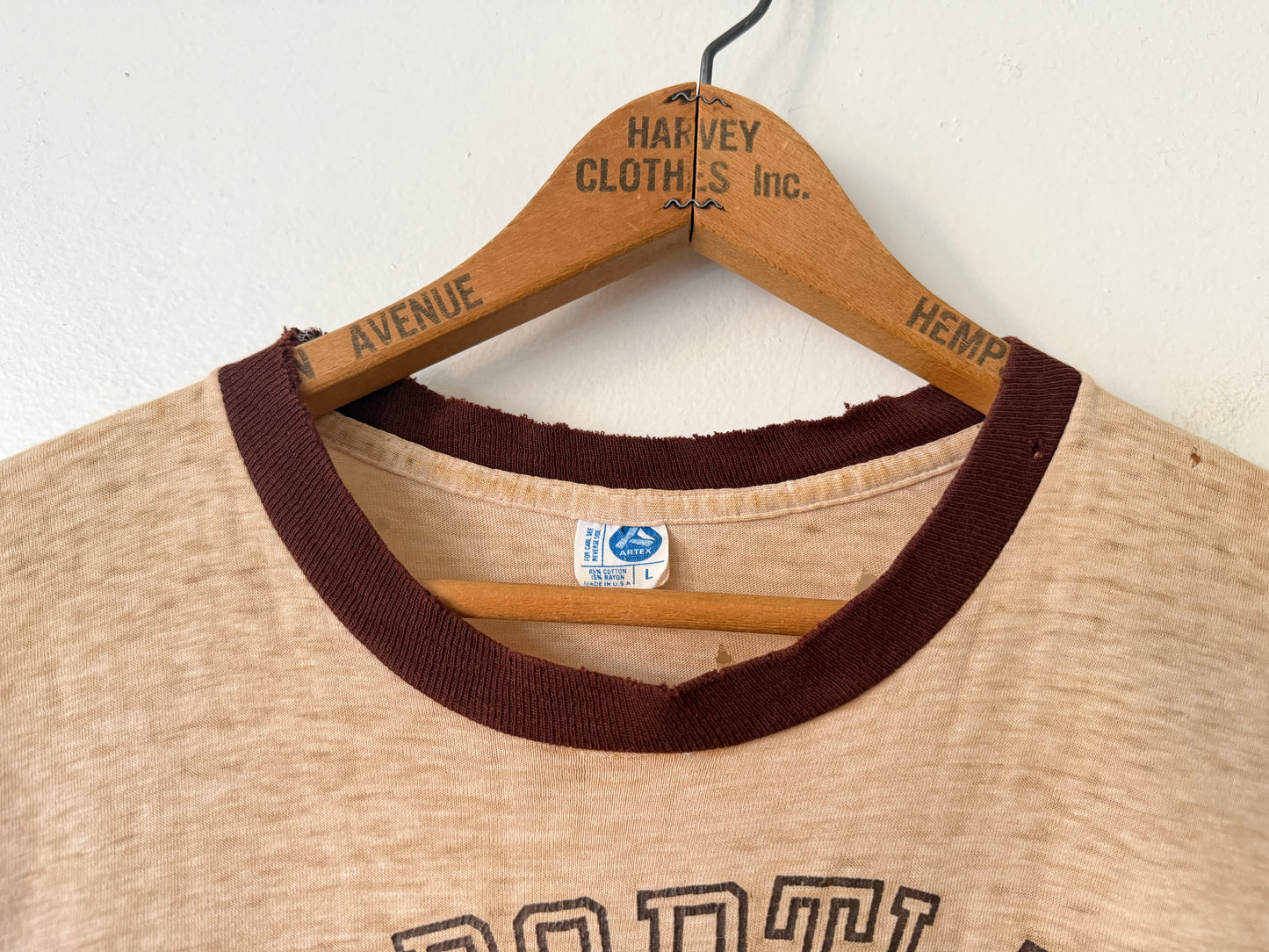 70's Artex U.S. Navy USS Portland Ringer Shirt