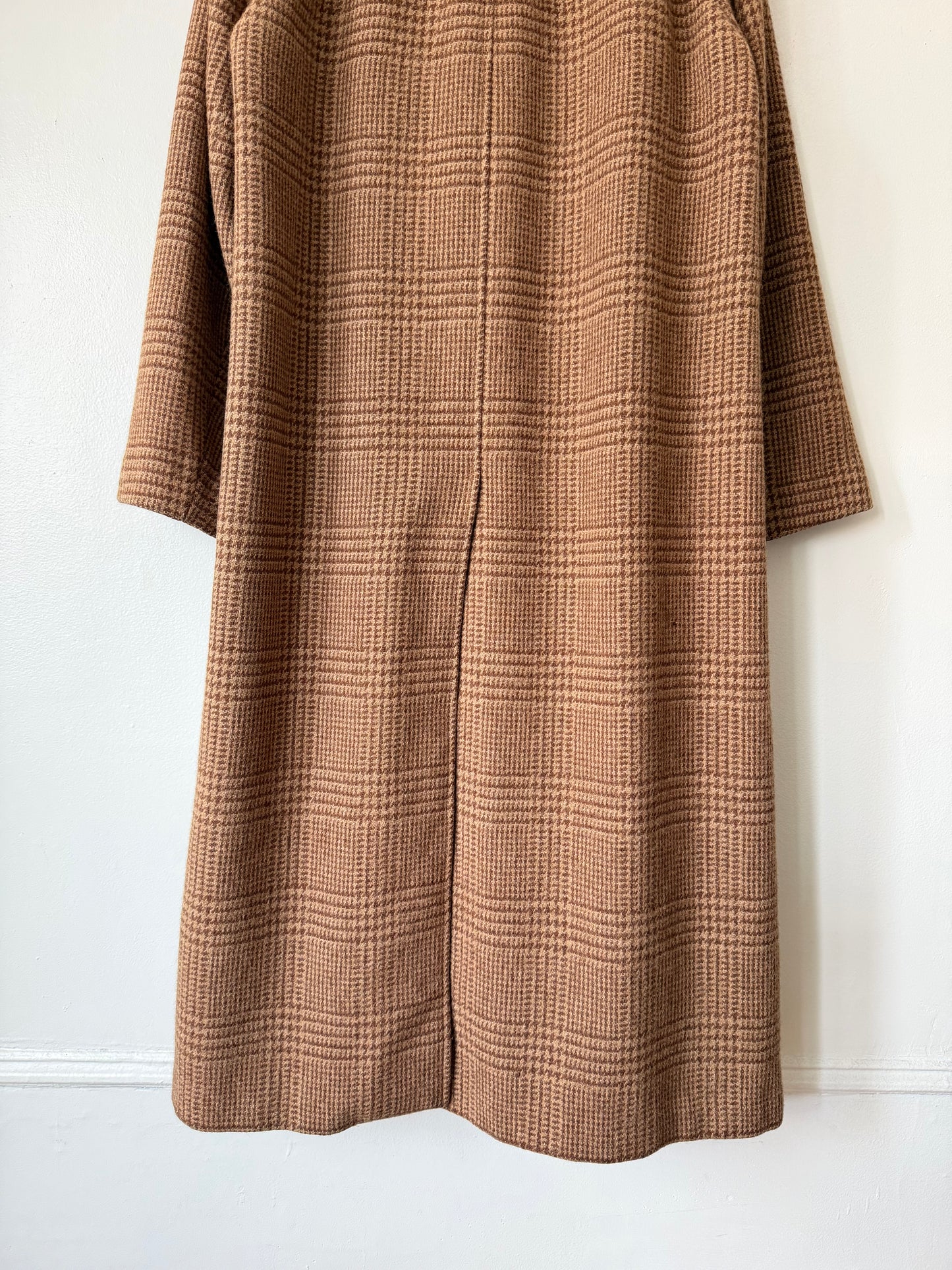 80's Polo Ralph Lauren Glen Check Wool Coat