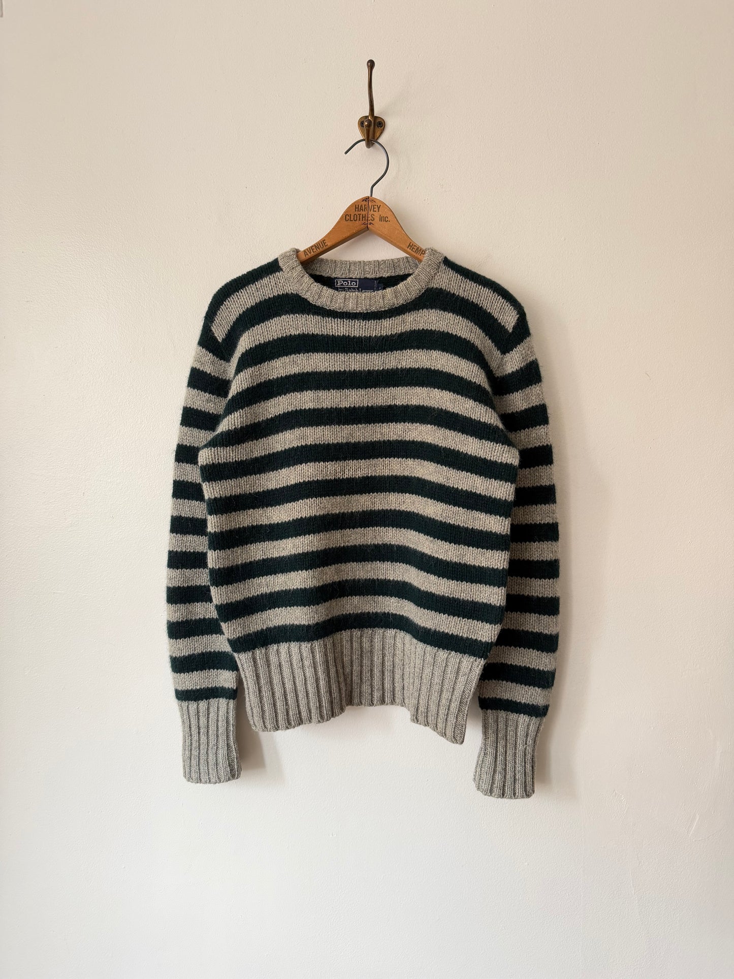 90's Polo Ralph Lauren Striped Wool Sweater