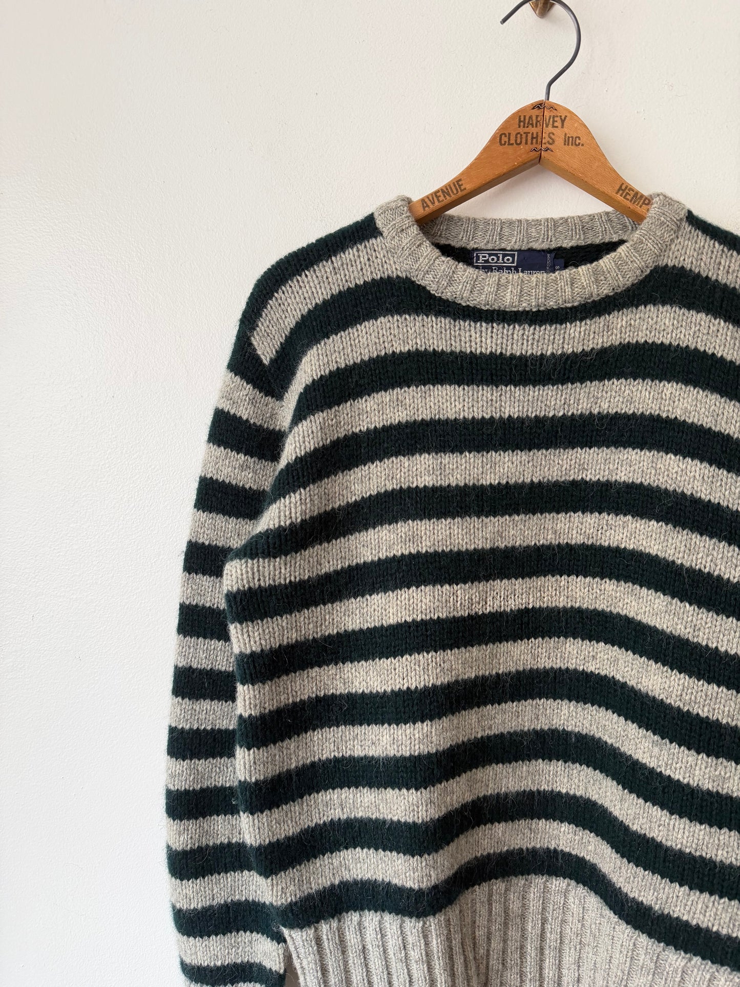 90's Polo Ralph Lauren Striped Wool Sweater