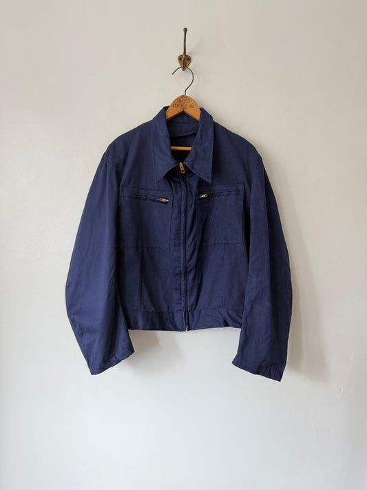 80's French Cyclist Zip Up Jacket