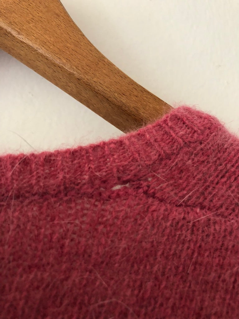 80's L.L. Bean Lambswool Angora Sweater Vest