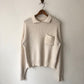 80's L.L. Bean Fisherman Collared Pocket Sweater