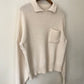 80's L.L. Bean Fisherman Collared Pocket Sweater