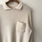 80's L.L. Bean Fisherman Collared Pocket Sweater