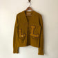 40's Lamb Knit Wool Letterman Cardigan