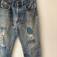 70's Levi's 505 Redline Selvedge Patch Repaired Denim Jeans