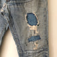 70's Levi's 505 Redline Selvedge Patch Repaired Denim Jeans