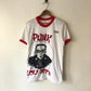 80's Custom Punk Lou Reed Hand Drawn Ringer Shirt