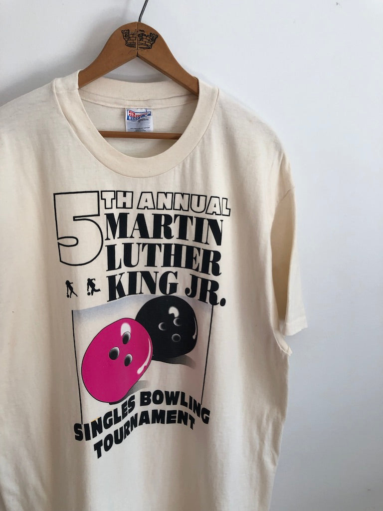 90's 5th Annual Martin Luther King Jr. Singles Bowling Tournament Shirt