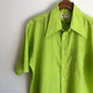 70's Mach II by Arrow Neon Green Dress Shirt