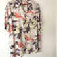 50's Manhattan Crane Print Rayon Hawaiian Shirt