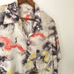 50's Manhattan Crane Print Rayon Hawaiian Shirt