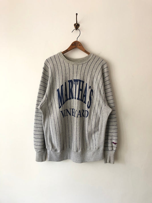 90's MVP Martha's Vineyard Striped Sweatshirt