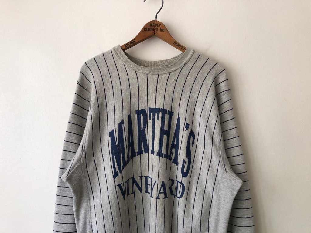 90's MVP Martha's Vineyard Striped Sweatshirt