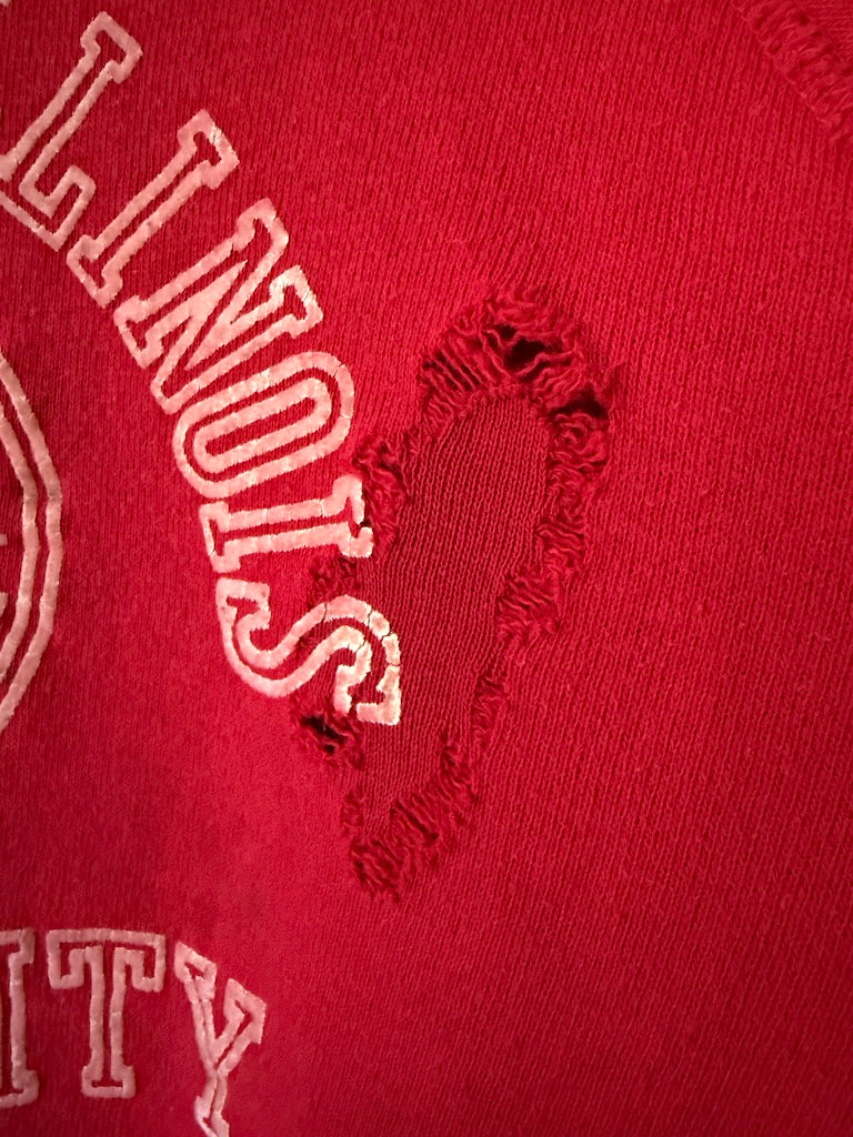 60's Northern Illinois University Flocked Sweatshirt