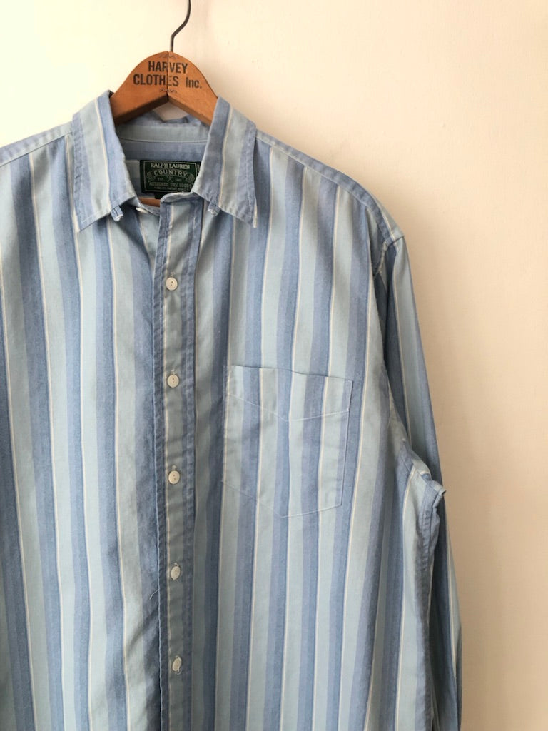 90's Ralph Lauren Country Striped Button Up Shirt