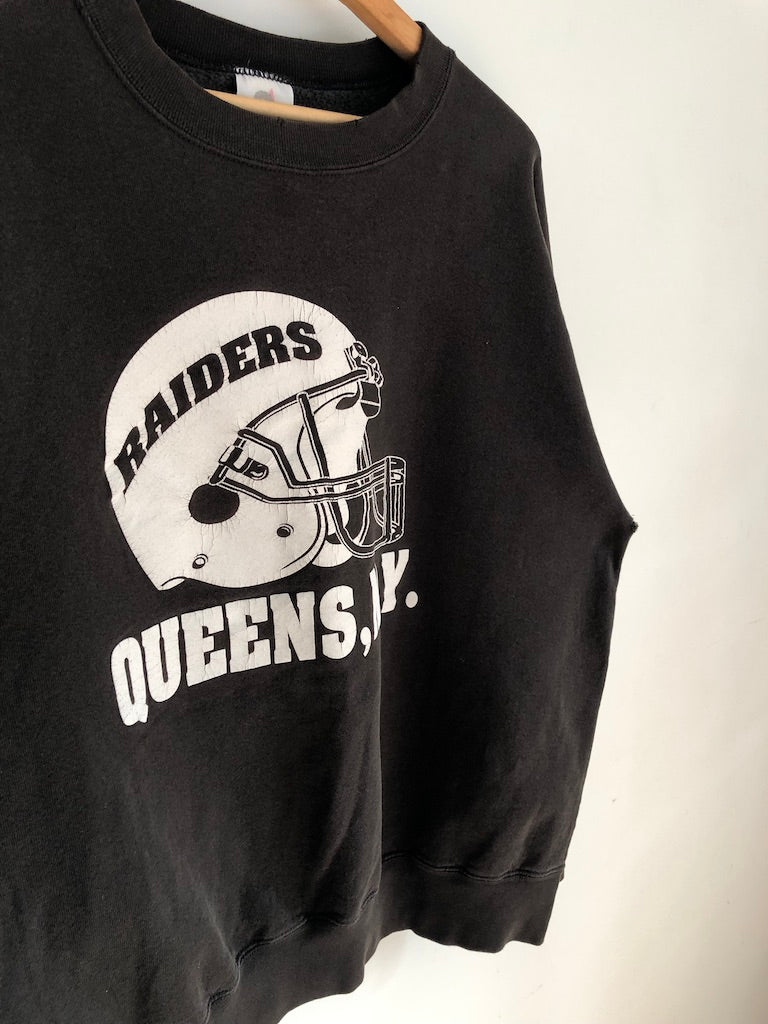 90's Bayside Queens, NY Raiders Football Sweatshirt