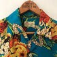 60's Riviera Floral Print Hawaiian Shirt