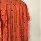 50's Royal Palm Sportswear Linen Novelty Print Button Up Shirt