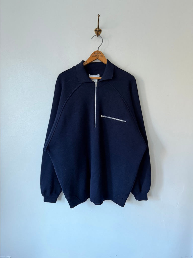80's Charivari Sans Tambours Ni Trompettes Quarter Zip Sweater