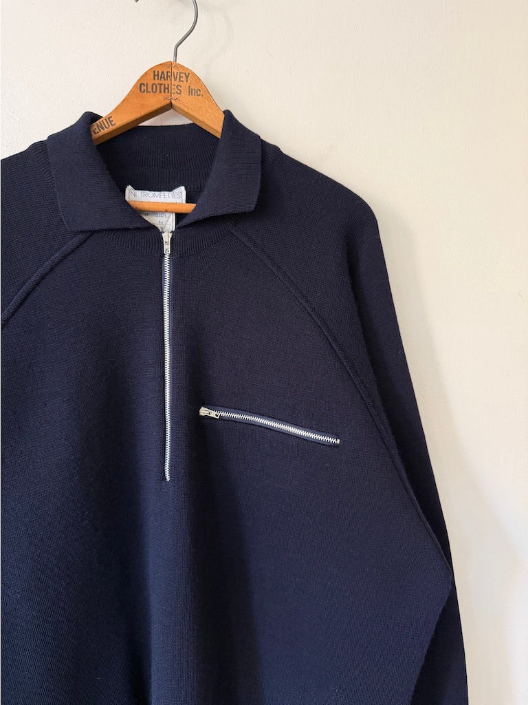 80's Charivari Sans Tambours Ni Trompettes Quarter Zip Sweater