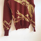 60's Ski Man Novelty Wool Knit Sweater