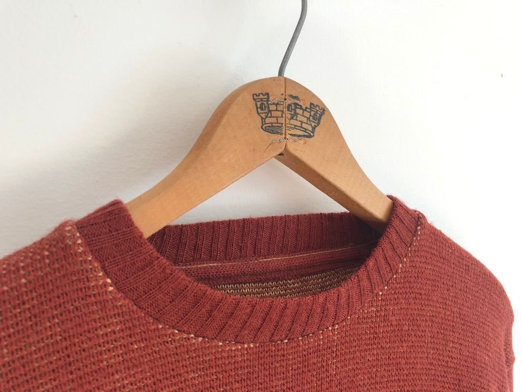 60's Ski Man Novelty Wool Knit Sweater