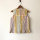 50's Cotton Knit Textured Striped Vest