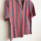 60's Striped Double Pocket Pullover Shirt