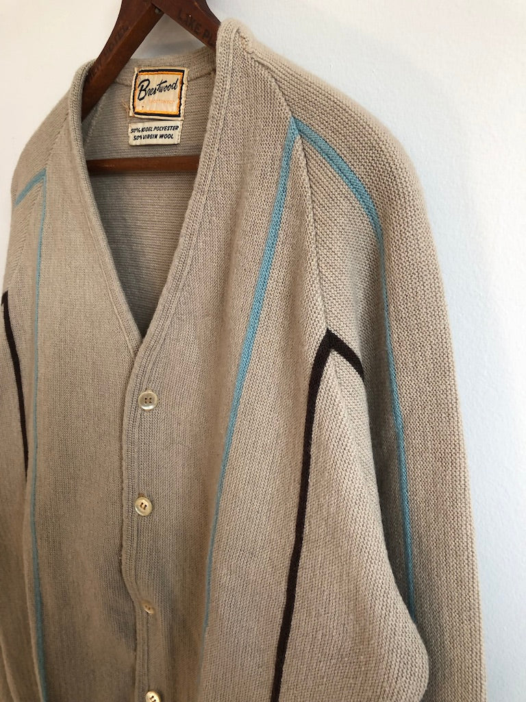 70's Brentwood Sportswear Striped Cardigan