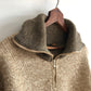 80's Eddie Bauer Two Toned Quarter Zip Wool Sweater