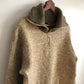 80's Eddie Bauer Two Toned Quarter Zip Wool Sweater