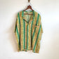 70's Jayson Sleepwear Striped Button Up Shirt