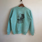 90's New York Motorcycle "Dream Rider" Stained Raglan Sweatshirt
