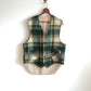 Plaid Wool Sweater Vest