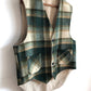 Plaid Wool Sweater Vest